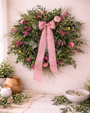 Wianek wiosenny zieleń ciętą i suszki, Łąka