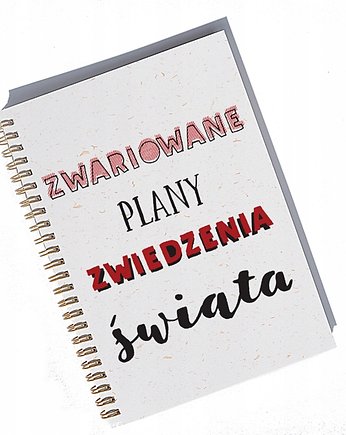 Zwariowane plany zwiedzenia świata, notatnik, Sowia Aleja