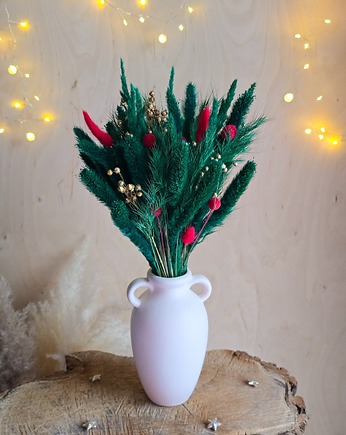 Świąteczny bukiet na prezent - suszone kwiaty do wazonu, BohoSuszki