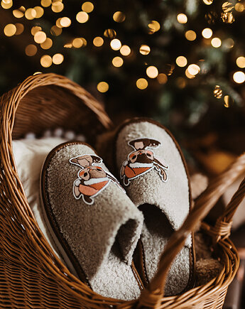Świąteczne kapcie "Słodki renifer", Apollie&co