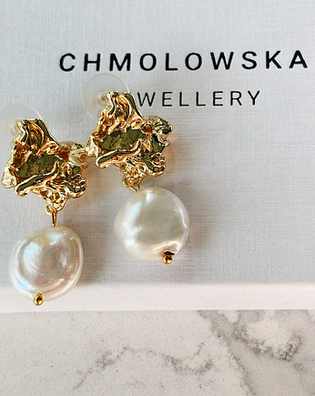 Kolczyki vintage z perłą, Chmolowska Jewellery