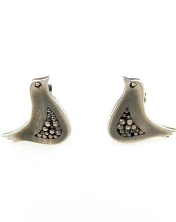 Kurka kolczyki srebrne, VENUS GALERIA