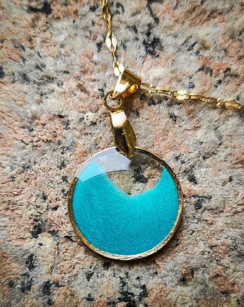 Zielony wisiorek Dolci, Figa handmade accessories