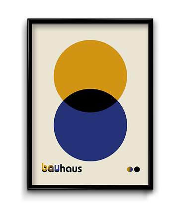 Plakat Bauhaus Blue No.1, OSOBY - Prezent dla taty