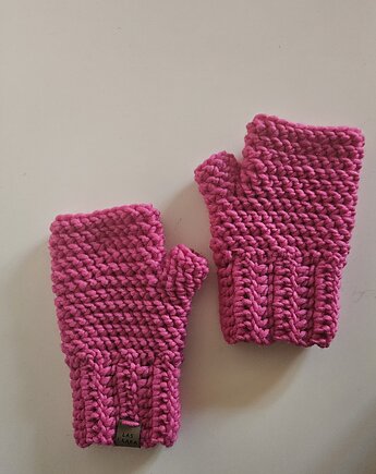 Różowe Mitenki jesienno/zimowe, Las i Łąka