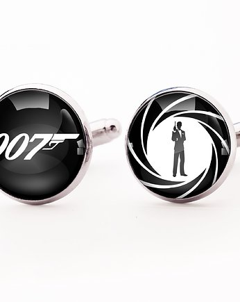 James Bond - spinki do mankietów - 0246, OKAZJE - Prezent na 18 urodziny