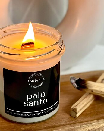 PALO SANTO  świeca sojowa 300 ml, iSkierka Manufaktura Świec