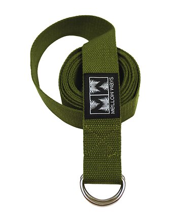 Bawełniany pasek do jogi i do rozciągania 3,8x250cm Fern, Mellow Ways