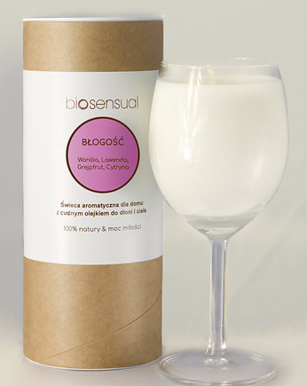 Świeca do masażu i aromaterapii BŁOGOŚĆ 200g KIELICH, Biosensual