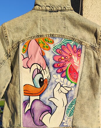 Kurtka jeansowa malowana DAISY, ka.linea