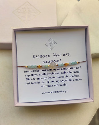 Zamówienie specjalne - bransoletka z cytrynem i amazonitem, Marta Latawiec