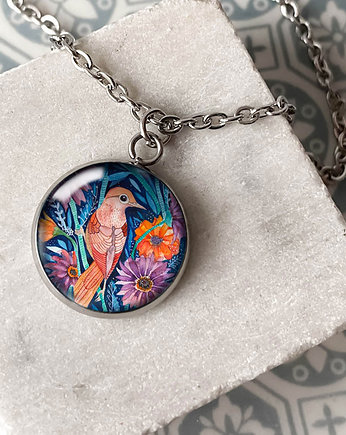 Autumn Bird naszyjnik z jesiennym ptakiem, muamua design