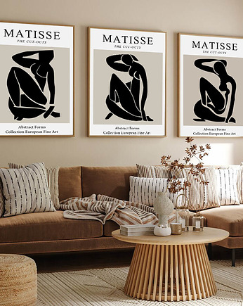 ZESTAW PLAKATÓW  Matisse cut out plakaty, OKAZJE - Prezent na Ślub