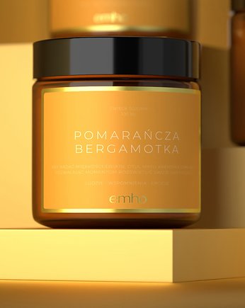 Świeca sojowa POMARAŃCZA BERGAMOTKA, EMHO