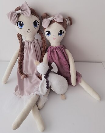Szmaciane lalki dla sióstr - duże, personalizowane, Little Angels