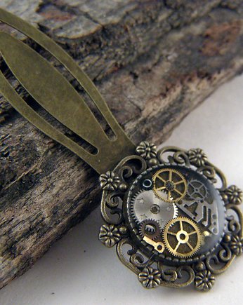 Zakładka do książki - steampunk 23, Zegarynki