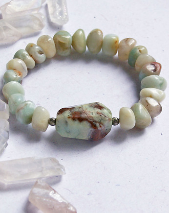 UNIKAT - chryzopraz, amazonit, kaktusia