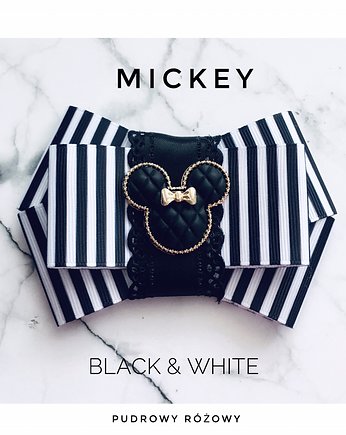 Brosza Black & White MICKEY  Hit! 1szt, Pudrowy Różowy