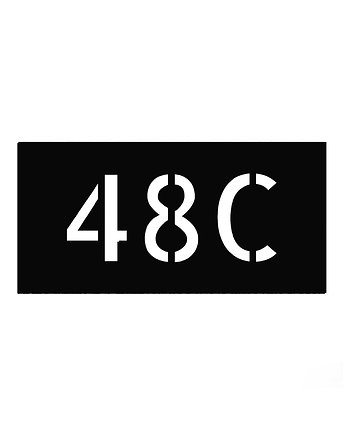 Metalowa tablica adresowa z numerem domu kolor czarny, FIRSTROOM