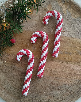 Zestaw 3 szt. Candy Cane Laska Cukrowa - Ozdoby Świąteczne na choinkę, ACTP