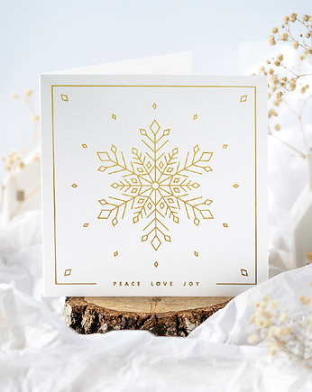 Kartka świąteczna Snowflake, Leaf & Paper