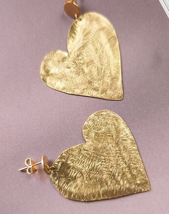 Kolczyki pozłacane Love story -, Emilia Rabenda