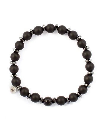 Męska bransoletka zodiakalna - Ryby - Siła i równowaga II, Kulka Bransoletki