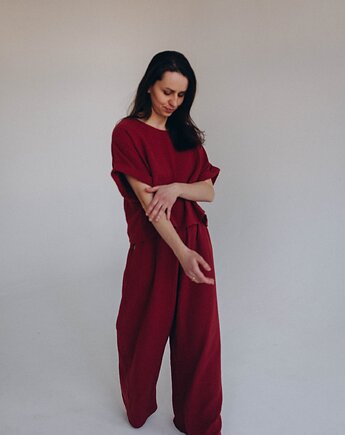 Długie spodnie Lekko 2, Wiśniowy Sad, OWO me