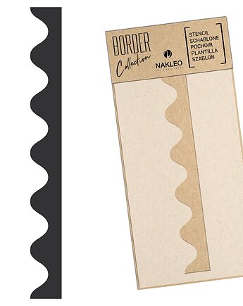 Szablon malarski border // FALA #2, Szablony Nakleo
