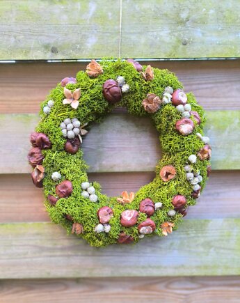 Wianek dekoracyjny z mchu, Rondo Kwiatowe