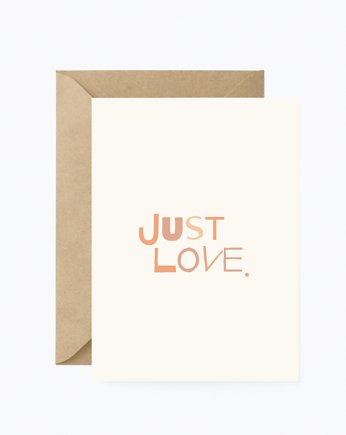 Rozkładana kartka JUST LOVE., Peprojektuje