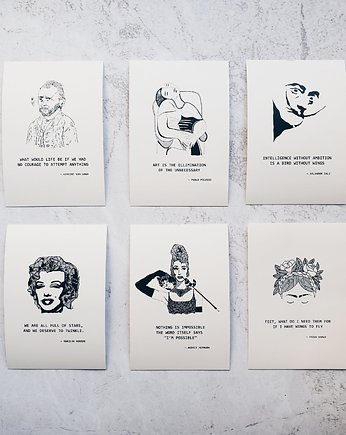 Zestaw pocztówek -  Ikony, osobistości, Galeria LueLue