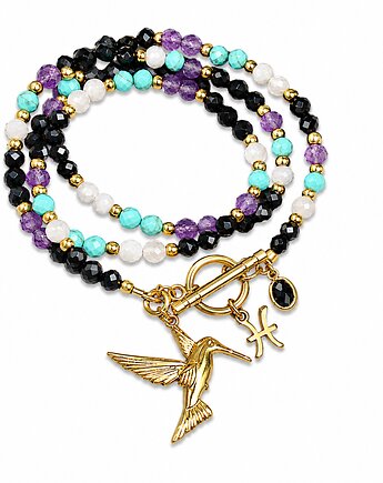 Naszyjnik zodiakalny RYBY, NESSING handmade