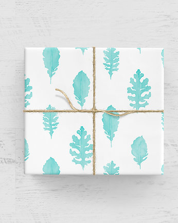 papier do pakowania - liść dębu 234w, Wrap and Pack