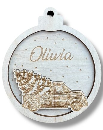 Bombka z Imieniem Samochód, STREET WOOD