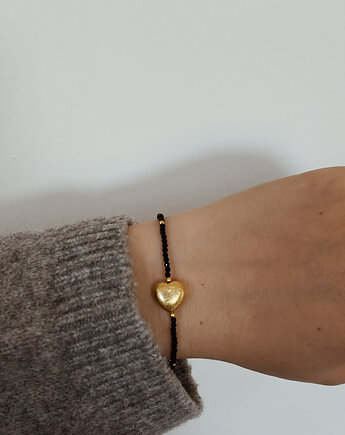 Bransoletka Onyks z sercem, Chmolowska Jewellery