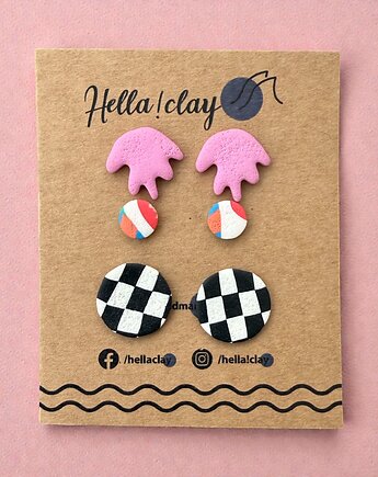 Minikolczyki 3pack, Hellaclay