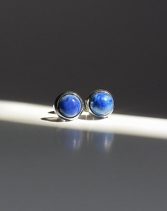 Lapis lazuli kolczyki sztyfty, mazuni