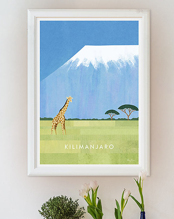 Kilimandżaro - Tanzania - plakat 50x70 cm, minimalmill