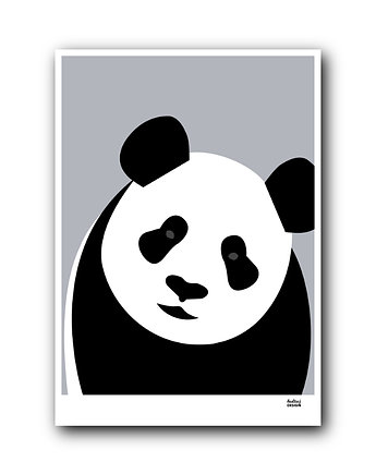 Plakat Panda fioletowa, Hultaj Design