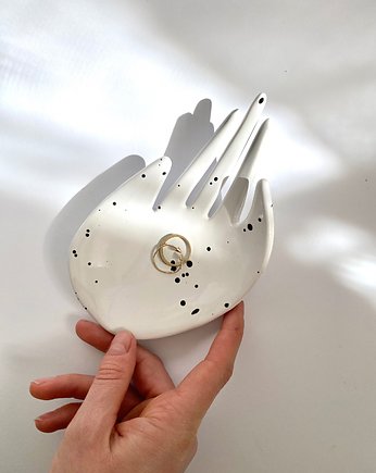 Ceramiczna Dłoń Talerzyk na Biżuterię Dalmatyńczyk, Maison Fragile