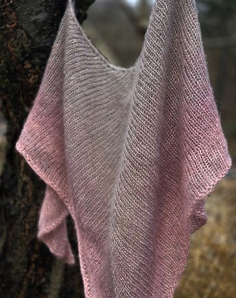 Puder w chmurach / puchata chusta, agat handmade