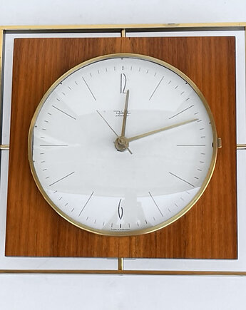 Zegar ścienny Diehl vintage, elegancki modernizm, Niemcy lata 70., Good Old Things