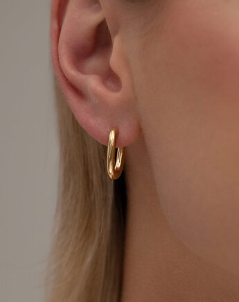 Złote kolczyki sztyfty ze stali chirurgicznej Paraiso Rhea, Paraiso