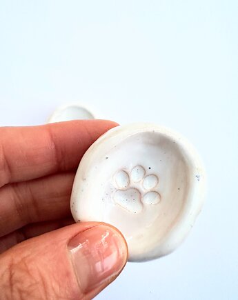 Kamień antystresowy, worry stone , miziak, łapka psa, Glina & Lina