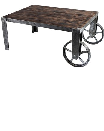 SKD-3 CARRIOLA STOLIK KAWOWY DREWNO LITE I STAL, EMRA WOOD DESIGN