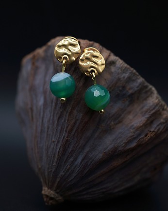 Kolczyki "Green Zen" z agatem, Unique
