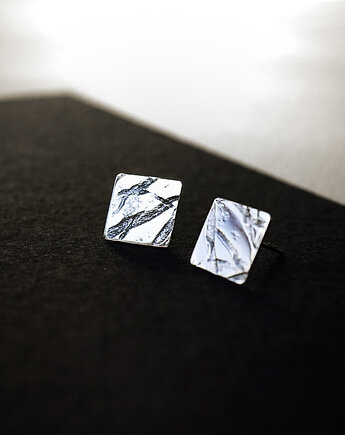 Kolczyki srebrne Kora, studio INDIGO