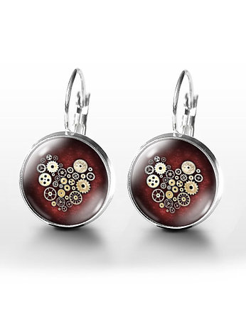 Kolczyki - Steampunk Heart, yenoo