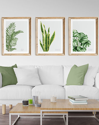 Zestaw plakatów - Malowane rośliny, OSOBY - Prezent dla męża